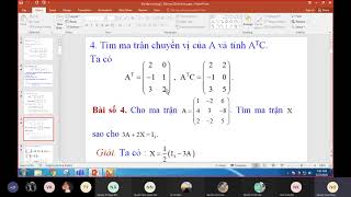 Bài tập chương 1 Ma trận Định thức từ bài 1 đến bài 12 [upl. by Fuchs]