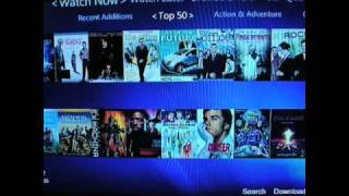 Netflixs Watch Instantly on Xbox 360 via vmcNetflix [upl. by Magdalena271]