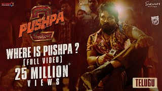 Where is Pushpa  Pushpa 2  The Rule 🔥  Telugu  Allu Arjun  Sukumar  Rashmika  Fahadh Faasil [upl. by Casilde]