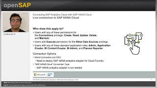 open sap btp week 4 unit 4 Connecting SAP Analytics cloud with SAP HANA Cloud [upl. by Sisson]