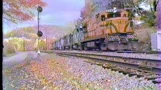 Delaware and Hudson Railroad October 1984 At Lanesboro PA [upl. by Muhcon213]