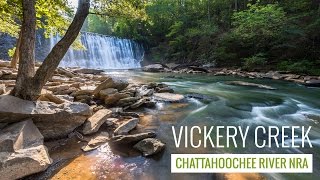 Vickery Creek Trail hiking Roswell Mill near the Chattahoochee River [upl. by Malcah]