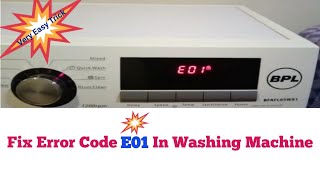 How to fix an E11 Error on a Washer Dryer Hoover [upl. by Edi582]