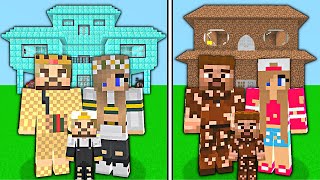 FAKİR AİLE VS ZENGİN AİLE HAYATI 😱  Minecraft [upl. by Howlan]