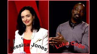 Marvels Defenders  Krysten Ritter amp Mike Colter Spoiler Alert About Luke amp The Secret Of Cremes [upl. by Namwob]