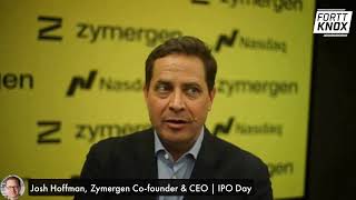 Josh Hoffman Zymergen CEO Fortt Knox on the IPO [upl. by Trilley411]