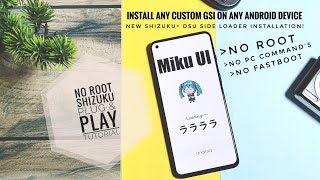 Install any custom gsi with dsu sideloader and shizuku  no root no pc tutorial [upl. by Karlin305]