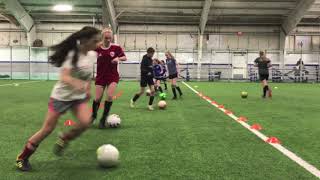 Youth Soccer U12 Dribbling Drills [upl. by Trebornhoj]