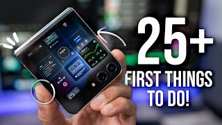 Galaxy Z Flip 5  First 25 Things To Do  Tips amp Tricks [upl. by Ultun]