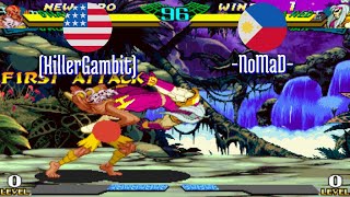 FT5 mshvsf KillerGambit US vs NoMaD PH Marvel vs Street Fighter Fightcade Jun 4 [upl. by Dolorita156]