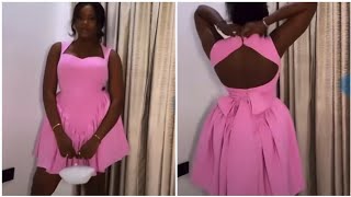 How to cut a gathered dress with princess Ann Neckline [upl. by Elodia156]