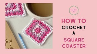 How to crochet square coasters [upl. by Tedie508]