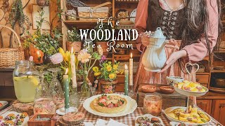 Spring Afternoon at The Woodland Tea Room Cottagecore Baking amp Crafts 🌼 Cosy Forest Cottage ASMR [upl. by Wurst]