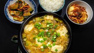 Doenjang Jjigae  Korean Fermented Soybean Paste Soup Recipe [upl. by Anaiad]