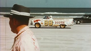 1956 Daytona Beach Races NASCAR Grand National and Convertible [upl. by Lizzy]