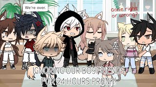 Ignoring our boyfriends for 24 hours prank  PrankChallenge  Gacha life [upl. by Wooldridge]