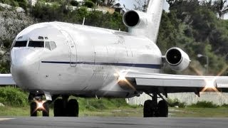 Boeing 727 Loud amp Powerfull Takeoff at Princess Juliana International Airport [upl. by Levania]