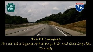 Interstate 76 the PA Turnpike  from Breezewood to the eastern end of the abandoned 1940s ROW [upl. by Ozne]