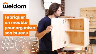 Weldom  Comment fabriquer un meuble pour organiser son bureau pour le télétravail [upl. by Herodias795]