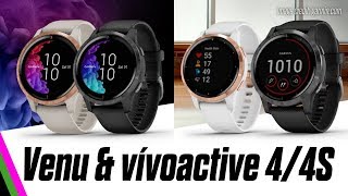 Garmin vívoactive 44S amp Venu GPS Smartwatches Announced [upl. by Rudich]