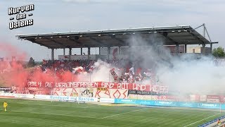 FSV Zwickau 00 1 FC Magdeburg 28072019  Choreo Pyro amp Support [upl. by Akcebar]