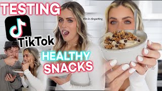 TESTING VIRAL HEALTHY SNACK HACKS [upl. by Umeko]