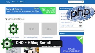 PHP Blog Scripti  HBlog Bozkurt Yazılım [upl. by Neron]