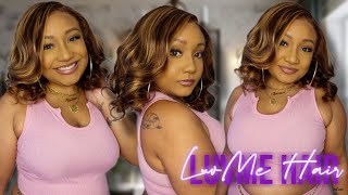 GOING TO LOVE THIS  Honey Blonde Highlight Bouncy Loose Body Wave Glueless 13x4 Wig ft Luvme Hair [upl. by Malita134]