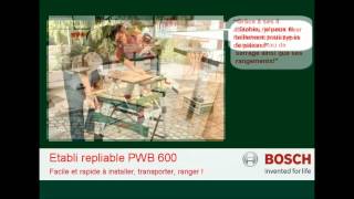 Etabli Bosch  PWB 600 [upl. by Lambart902]