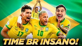 MONTEI UM TIME FULL BR COM NEYMAR PAQUETÁ E CAFU MOMENTS NO BANQUETA [upl. by Freddi719]