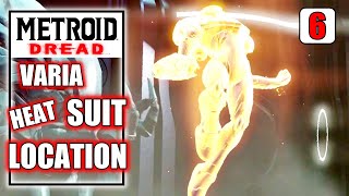 Metroid Dread  Varia Suit Location Heat Suit Gameplay Walkthrough Part 6 [upl. by Tannenbaum]