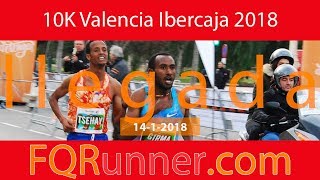 10k Valencia Ibercaja 2018 Llegada a Meta [upl. by Capriola]