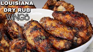 EASY Louisiana Dry Rub Wings Grilled Chicken Wings Recipe  4th July Recipe [upl. by Reinhardt]