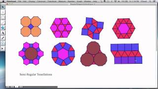 Tessellations 4 SemiRegular Tessellations [upl. by Dyraj]