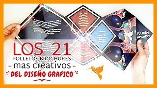 ⭐✨ LOS 21 FOLLETOS MAS CREATIVOS DEL DISEÑO GRÁFICO 👍  IDEAS CREATIVAS ✅  brochure3dcom [upl. by O'Connell]