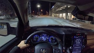 2019 Ram 1500 Limited Crew Cab 4x4  POV Night Drive Binaural Audio [upl. by Anaeg964]