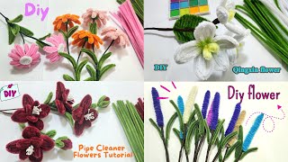 DIY flowers  4 ideas making beautiful flower tutorial  Handmade gift ideas by Handcraft Sreyneang [upl. by Gylys]