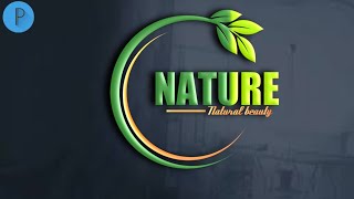 How To Make a natural logo on pixellab [upl. by Rhianon185]