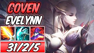 COVEN EVELYNN 1264 AP FULL ONESHOT S GAMEPLAY  Build amp Runes  League of Legends [upl. by Gibbeon]