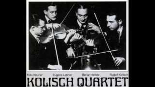 Kolisch String Quartet  Mozart Quartet 21 K 575 2 Andante [upl. by Miner516]