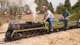 Firing up and running the Canadian National 6060 482 live steam locomotive [upl. by Ydissac]