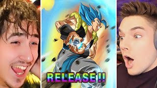 NEW LR Gogeta Blue Dual Summon Battle on Dokkan 9th Anniversary [upl. by Aneela]