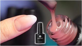 NATURAL Looking Nail Extensions  Mshare Builder Gel in a Bottle [upl. by Diana]