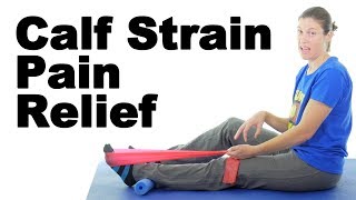 Calf Pain or Strain Stretches amp Exercises  Ask Doctor Jo [upl. by Eiwoh]