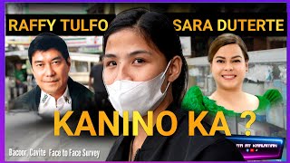 RAFFY TULFO vs SARA DUTERTE  Kanino Ka Survey  Bacoor Cavite  latest raffy tulfo in action latest [upl. by Einama]