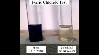 Ferric Chloride Test for Phenols [upl. by Airdnek]