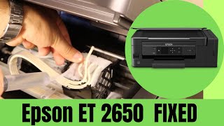 Epson ET 2650  How to Unclog Print Head  Eco Tank Printing PROBLEM SOLVED  MUST WATCH [upl. by Eimmak]