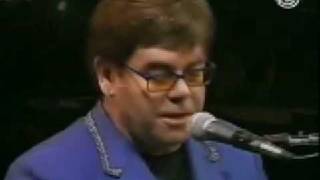 Elton John  Border song Live in Pontevedra Solo Piano 1999 [upl. by Ellerrehs545]