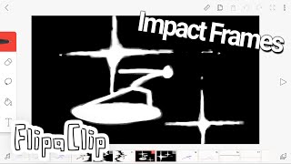 How to animate Impact Frames on FlipaClip [upl. by Skipp]