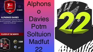 Alphonso Davies Bundesliga Potm Sbc Solution MADFUT 22 [upl. by Ashmead136]